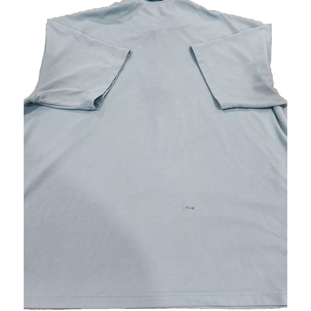 Cubavera Polo Golf Shirt Mens 3XL Shirt Short Sleeves Light Blue Logo *Flaw* - Picture 8 of 8